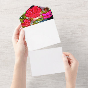 Electric Elegance in Rose  All In One Invitation