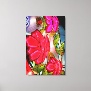 Electric Elegance in Rose  Canvas Print