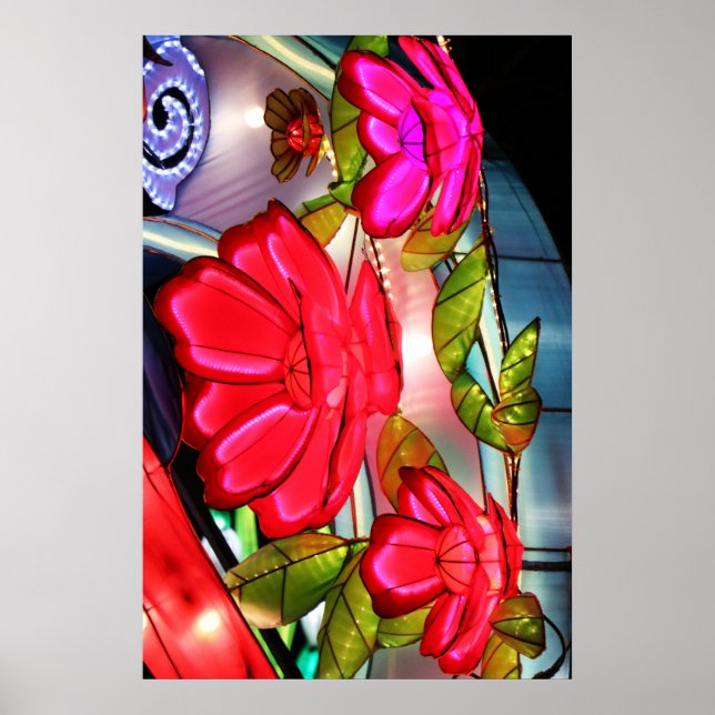 Electric Elegance in Rose  Poster (Front)