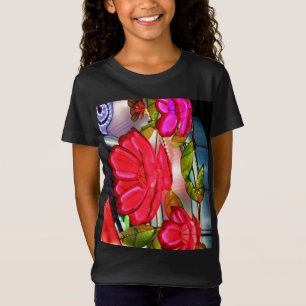 Electric Elegance in Rose T-Shirt