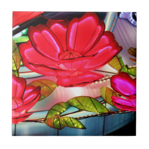 Electric Elegance in Rose  Tile