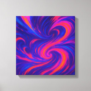 Electric Flow of Dopamine in Abstract Motion Canvas Print