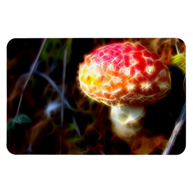 Electric Fly Agaric Fridge Magnet (Amanita) (Horizontal)