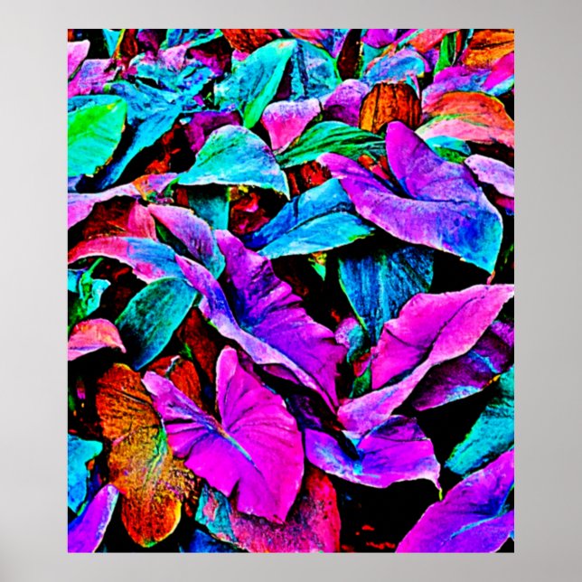 Electric Foliage Design Poster (Front)