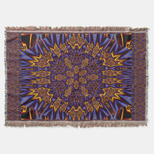 Electric Forget-Me-Nots 2 Throw Blanket