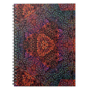 Electric Fractal Kaleidoscope Abstract Design Notebook