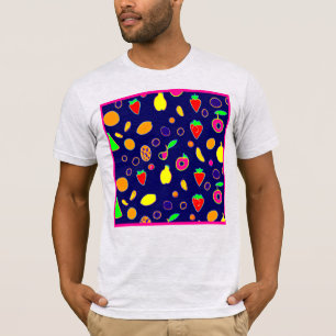 Electric Fruit Fiesta Design T-Shirt
