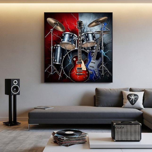 Electric Fury of Rock Canvas Print (Creator Uploaded)