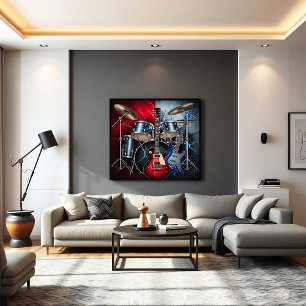 Electric Fury of Rock Poster