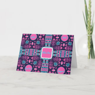 Electric Geometrics Doodle Miss You You Card