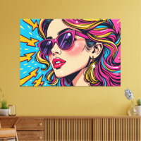 Electric Glam Pop Art - Dynamic Retro 80's