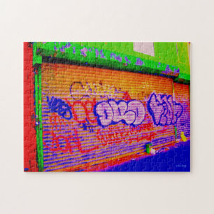 'Electric Graffiti Gates' Jigsaw Puzzle