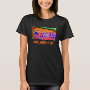 'Electric Graffiti Gates' Ladies' T-shirt