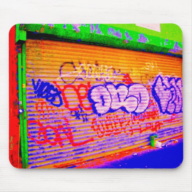 'Electric Graffiti Gates' Mousepad (Front)