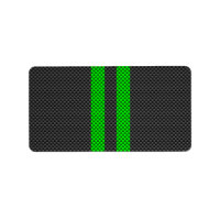 Electric Green Carbon Fibre Style Racing Stripes