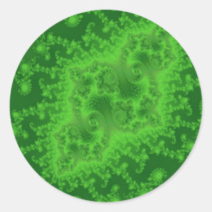 Electric Green Jellyfish Stickers