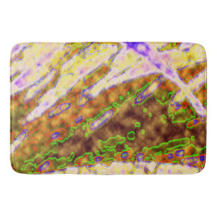 Electric Green Organic Bath Mat