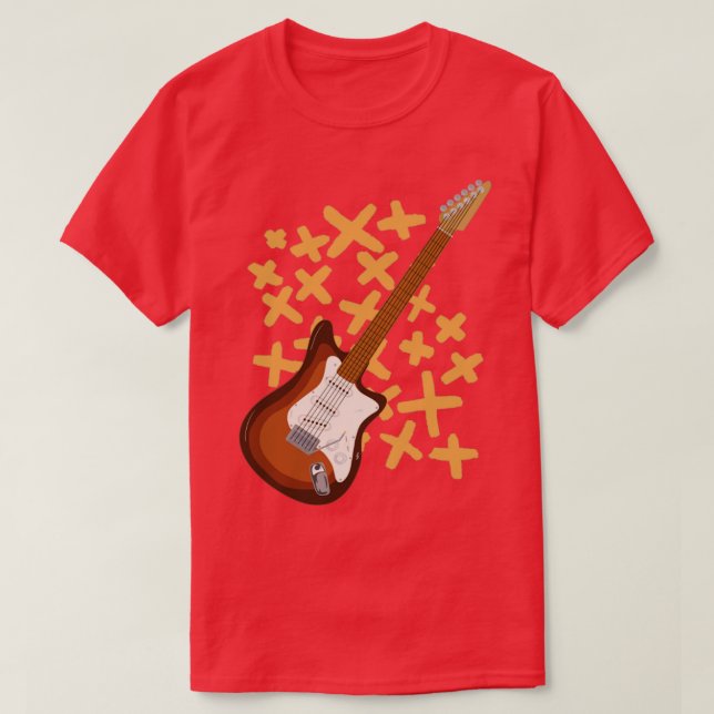 Electric Guitar6  T-Shirt (Design Front)
