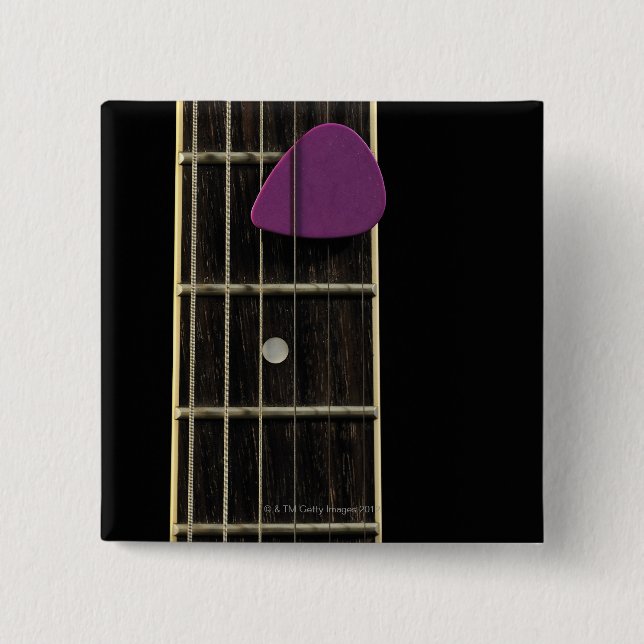 Electric Guitar 10 15 Cm Square Badge (Front)