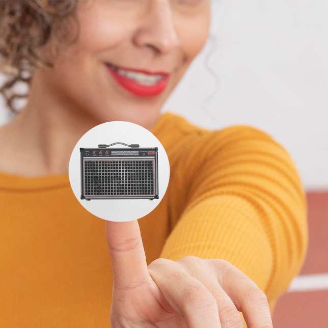 Electric Guitar Amplifier Classic Round Sticker (Creator Uploaded)