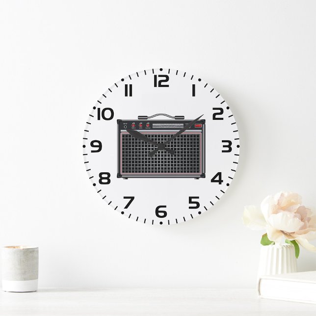 Electric Guitar Amplifier Large Clock (Creator Uploaded)