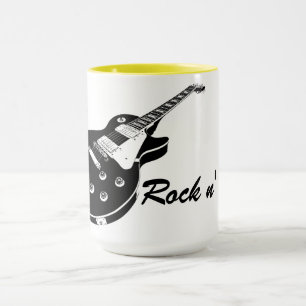 Electric Guitar and Text Mug
