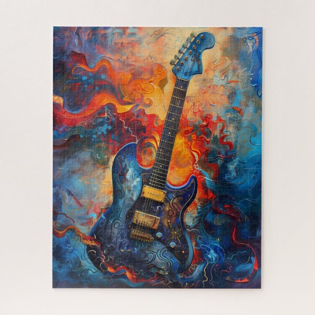 Electric Guitar Art Puzzle (Vertical)