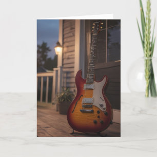 Electric Guitar Birthday Card