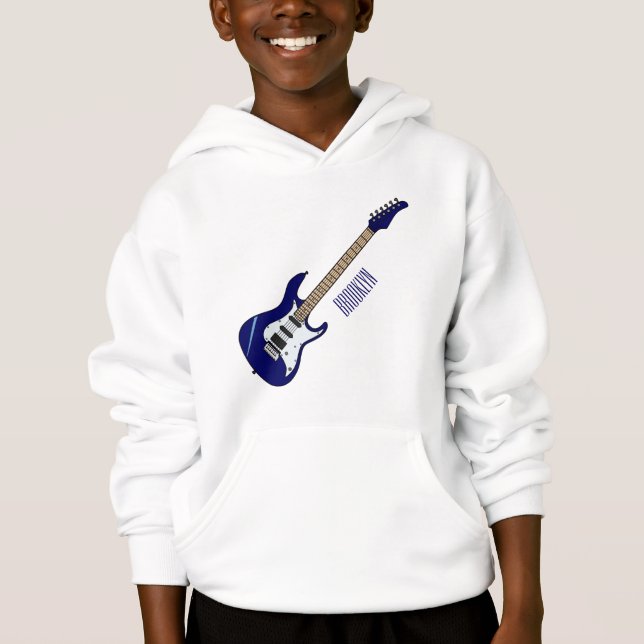 Electric guitar cartoon illustration (Front)