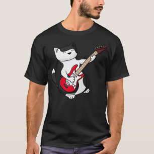Electric Guitar Cat  T-Shirt