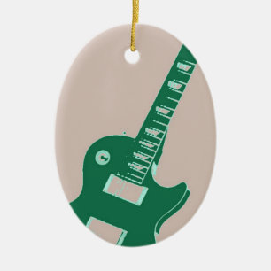 Electric Guitar Ceramic Tree Decoration