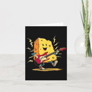 Electric Guitar Cheese Costume for Dairy and Rock Card