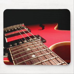Electric Guitar Close Up - Original Red Mouse Pad
