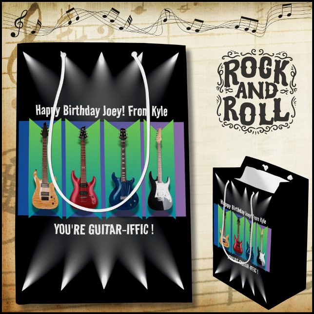 Electric Guitar Collection Spotlight Gift Bag (Electric Guitar Party Collection Gift Bag)
