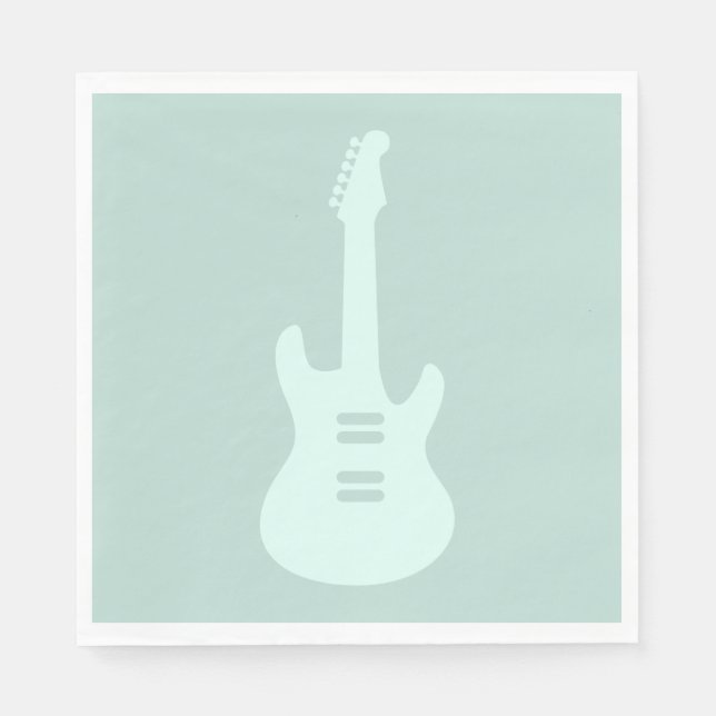 Electric Guitar CUSTOM COLOR Music Art Napkin (Front)