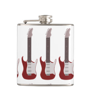 Electric Guitar Design Hip Flask