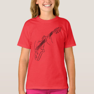 Electric guitar. For a music lovers. String. Bass. T-Shirt