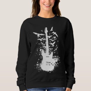 Electric Guitar Grunge Sweatshirt