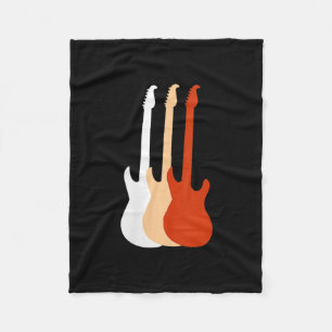 Electric Guitar - Guitar Player Music Fleece Blanket