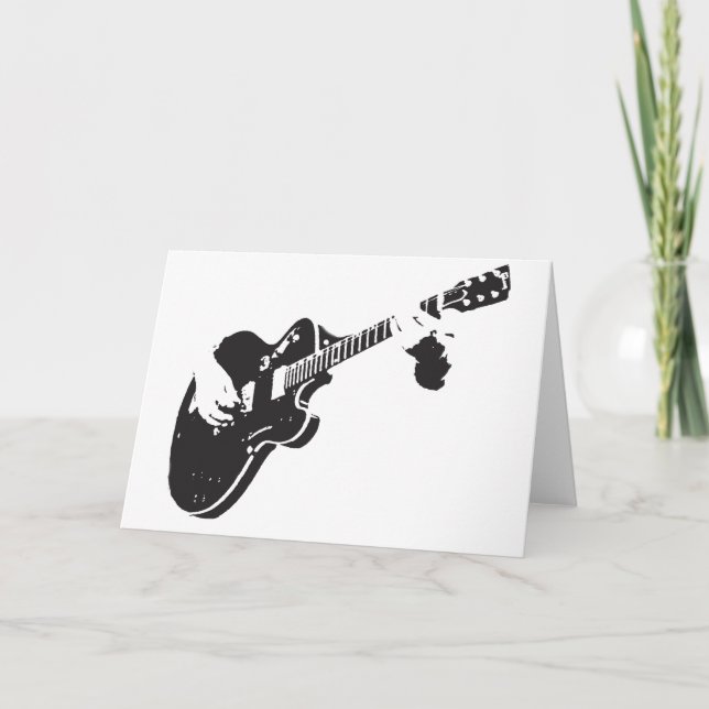 Electric Guitar Holiday Card (Front)