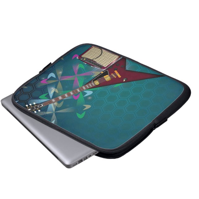 Electric Guitar Laptop Sleeve (Front Bottom)