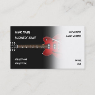 Electric Guitar - Music Business Card