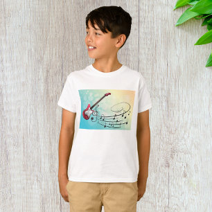 Electric Guitar Musical Notes T-Shirt