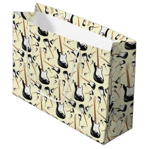 Electric Guitar Musician Music Teacher Large Gift Bag