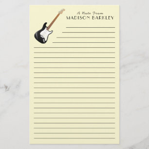 Electric Guitar Musician Music Teacher Stationery