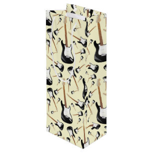 Electric Guitar Musician Music Teacher Wine Gift Bag