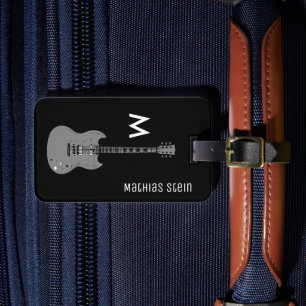 Electric Guitar, musician traveller Luggage Tag