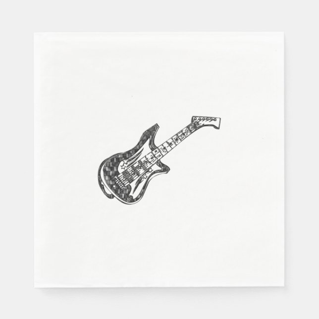 Electric Guitar Napkin (Front)