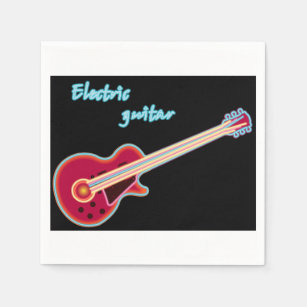 Electric Guitar Paper Napkins