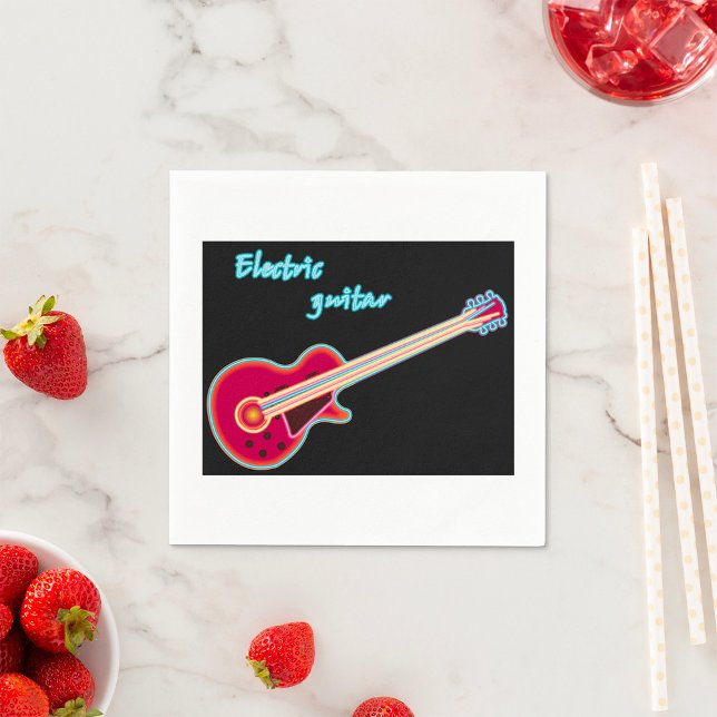 Electric Guitar Paper Napkins (Creator Uploaded)